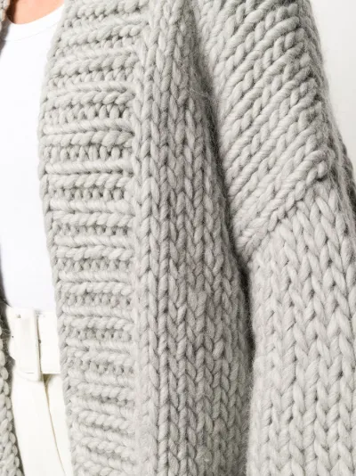 chunky knit coat