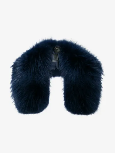 navy fur stole