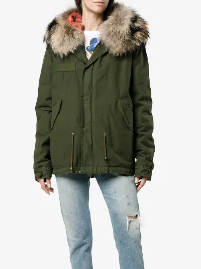 pink fur lined parka