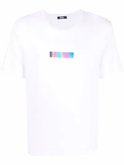 ombré print logo graphic tee