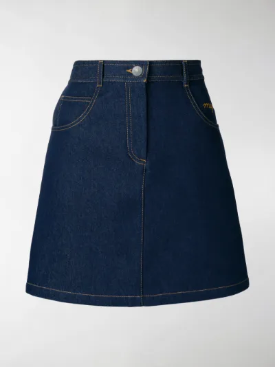 MSGM - A-line denim skirt