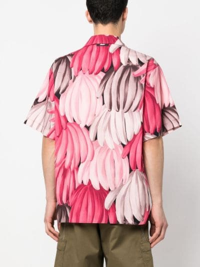 Banana print bowling shirt, MSGM