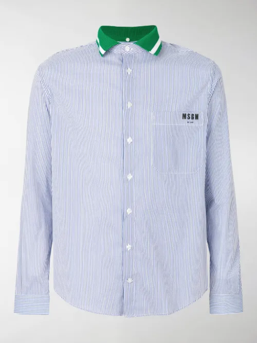 MSGM - Camicia gessata