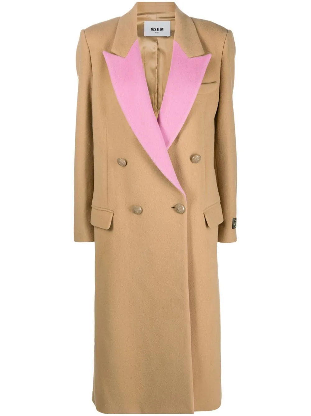 Msgm two tone coat on sale