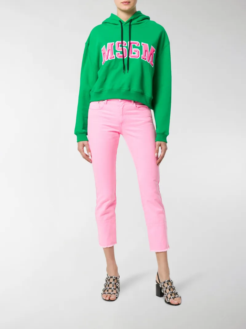 msgm cropped sweatshirt
