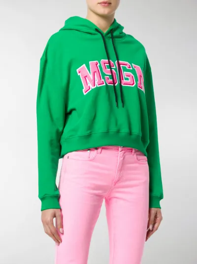 msgm cropped sweatshirt