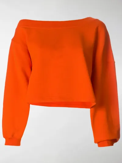 msgm cropped sweatshirt