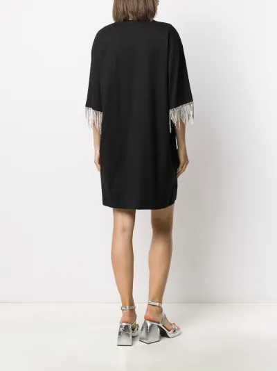 fringe t shirt dress