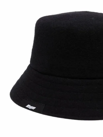 embroidered wool bucket hat | MSGM 