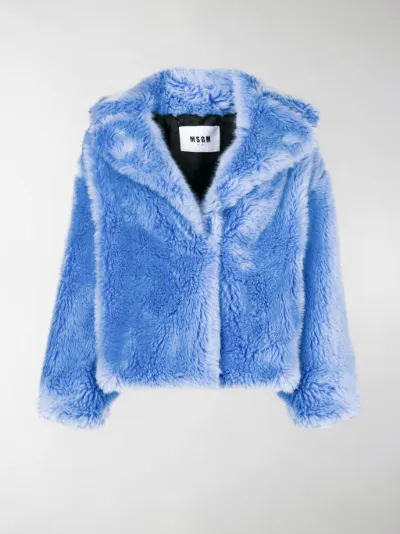 msgm faux fur coat