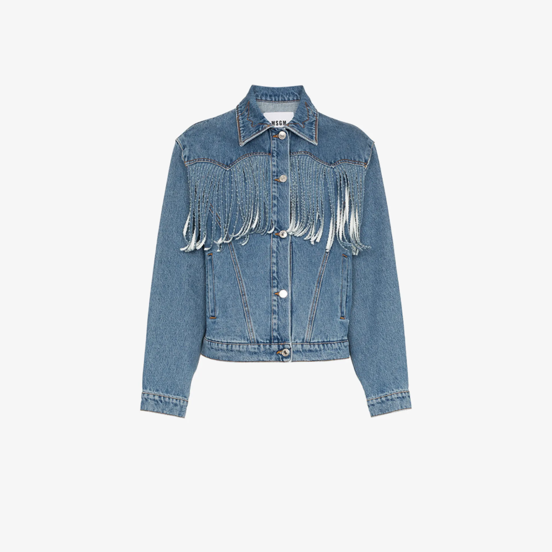 msgm fringe jeans