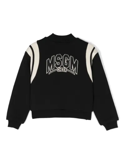 MSGM Kids logo print bomber jacket Eraldo PM