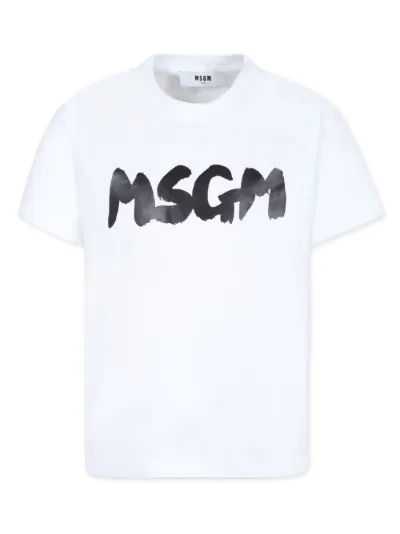 logo-print T-shirt | MSGM Kids | Eraldo.com DJ