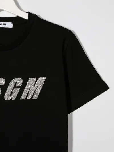 Glitter logo t shirt Outlet