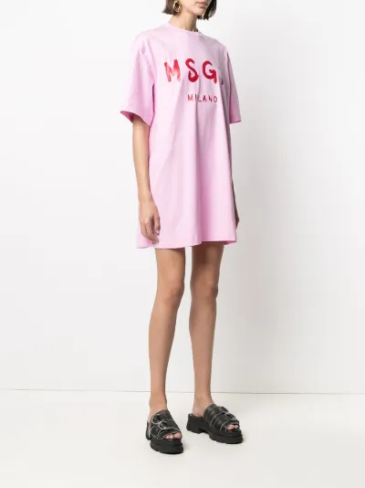 msgm t shirt dress