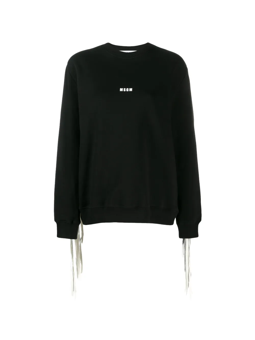 M MSGM White & Black shops Oversized Sweatshirt