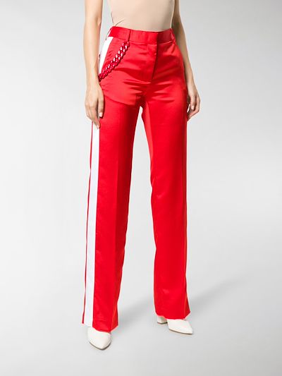 MSGM Pantaloni con catena rosso | MODES