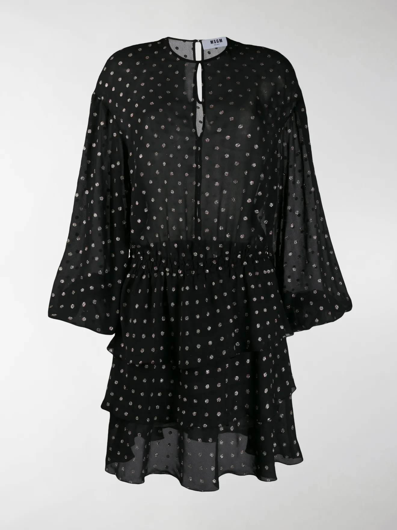 msgm polka dot dress