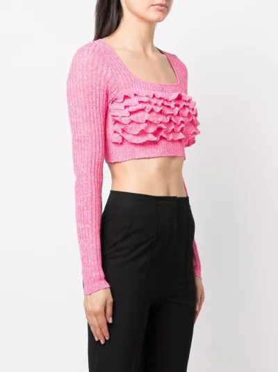 Msgm ruffle top on sale