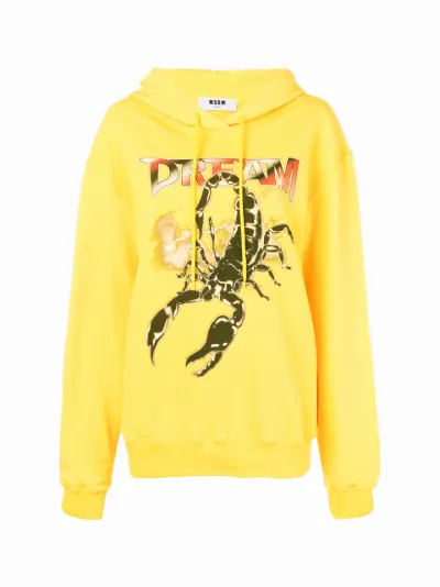 scorpion embroidered hoodie