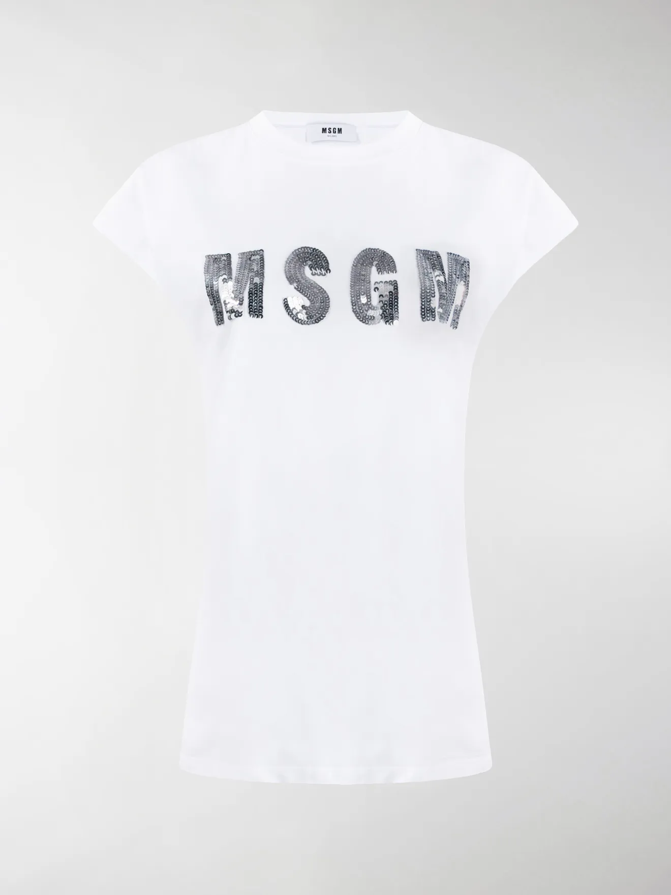 sequin logo t shirt