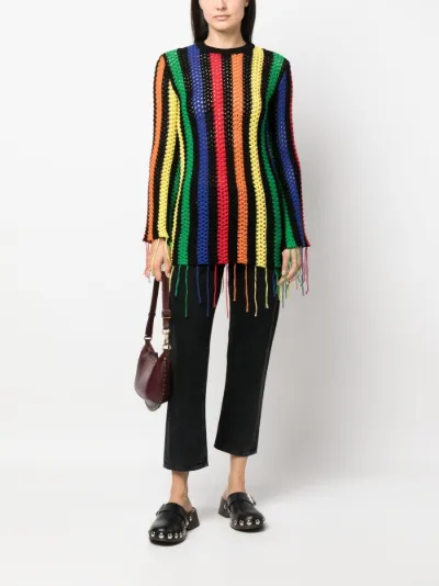 Msgm hotsell fringe sweater