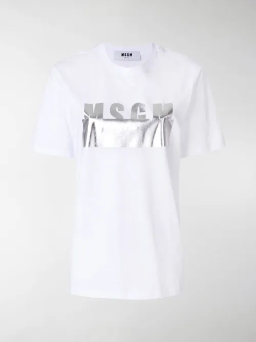 MSGM - T-shirt oversize con logo