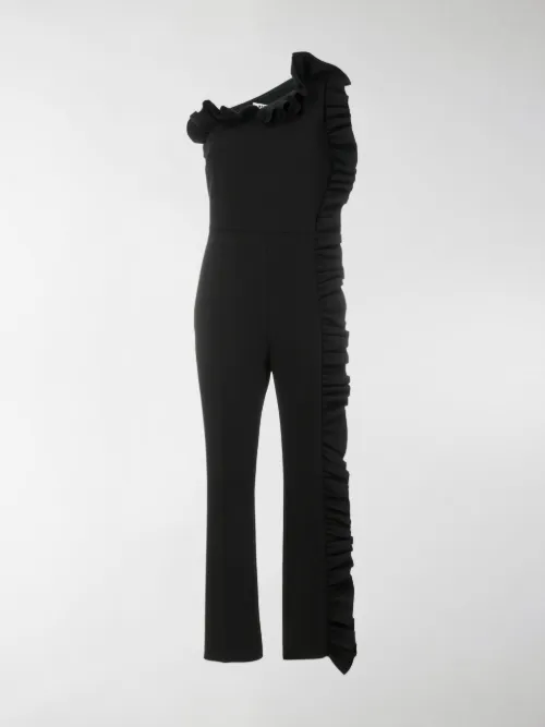 MSGM - Tuta monospalla con volant