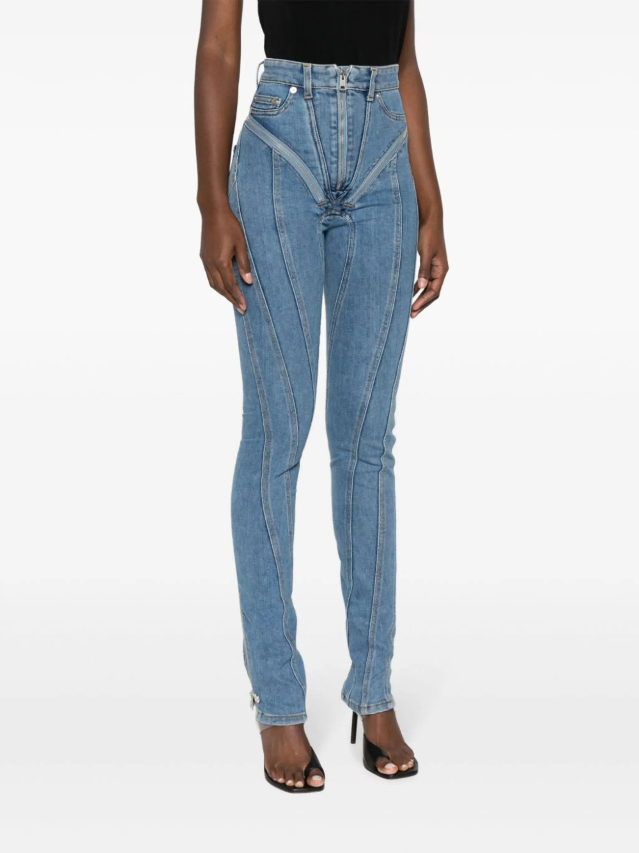 Mugler Spiral skinny jeans | Eraldo.com NU