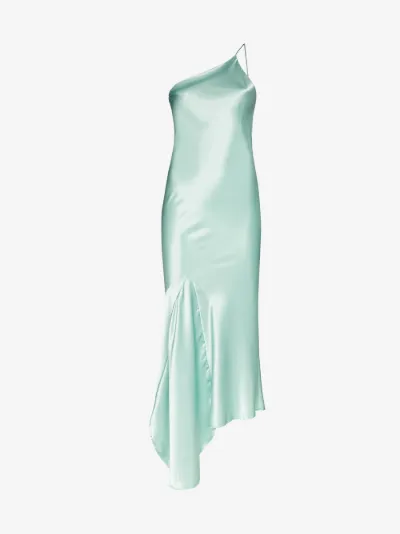 mint green slip dress