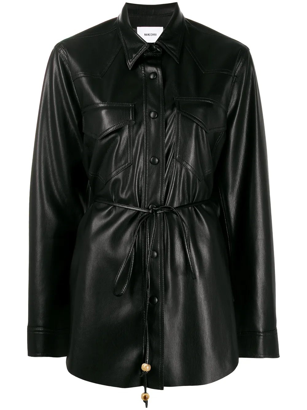 Eddy vegan leather shirt | Nanushka 