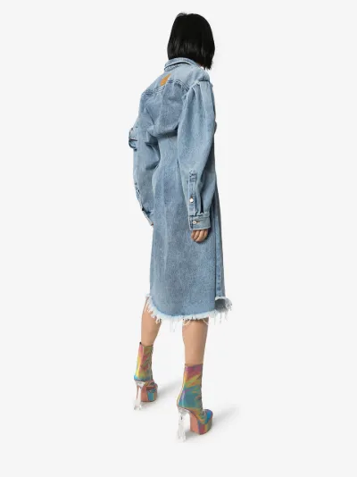 denim midi dress