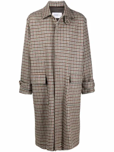 houndstooth print coat