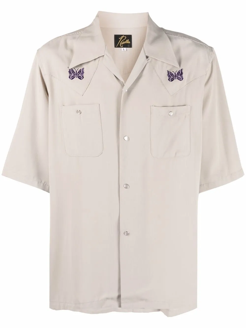 embroidered-logo short-sleeved shirt 