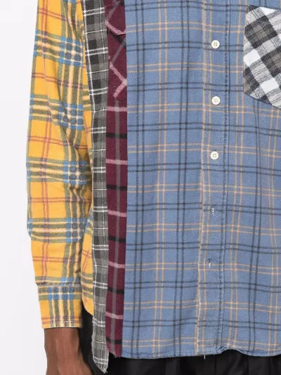 Patchwork long sleeve shirt Clearance