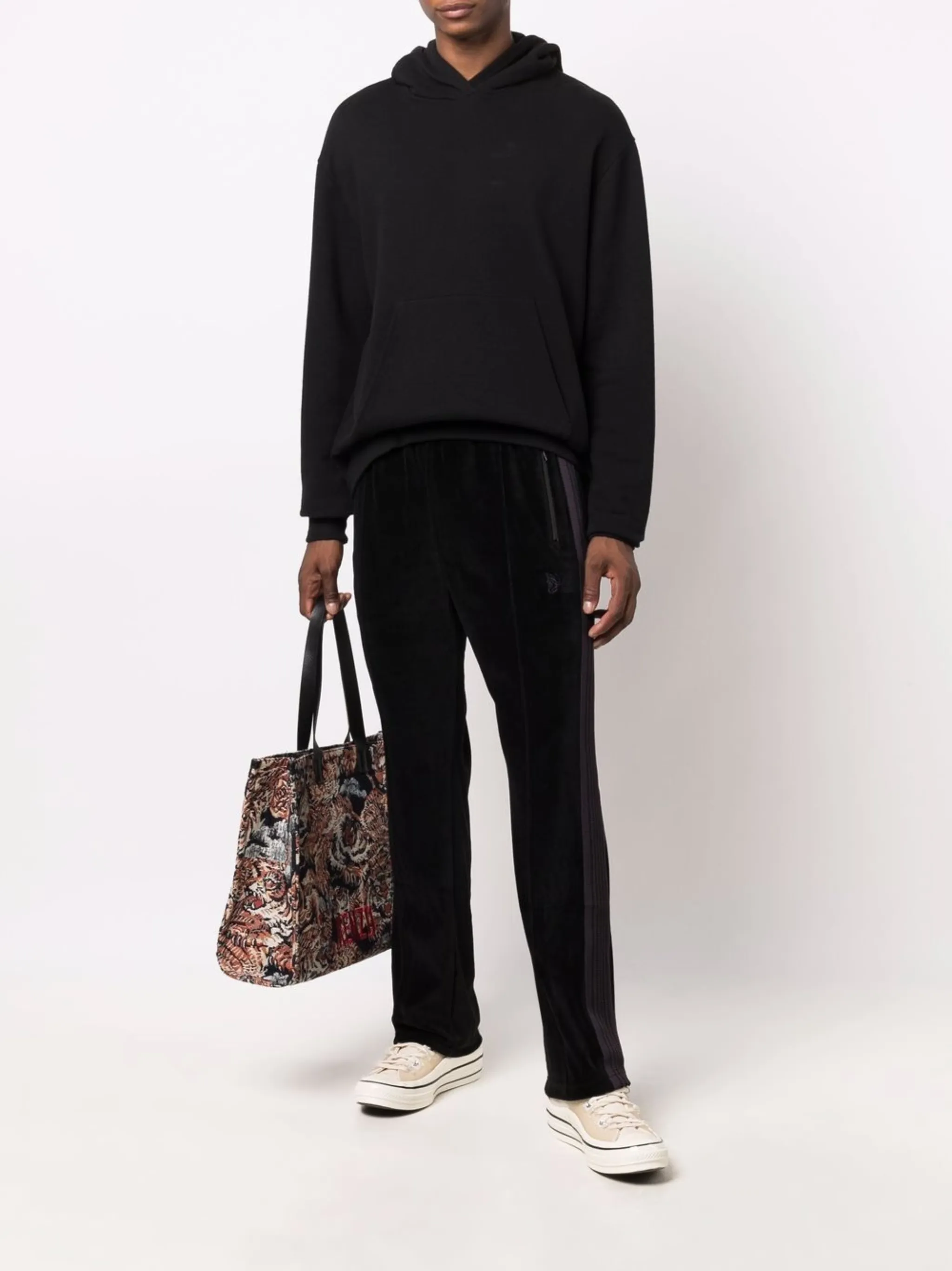 Needles side-stripe velvet track-pants | Eraldo.com US Needles side-stripe velvet track-pants | Eraldo.com US