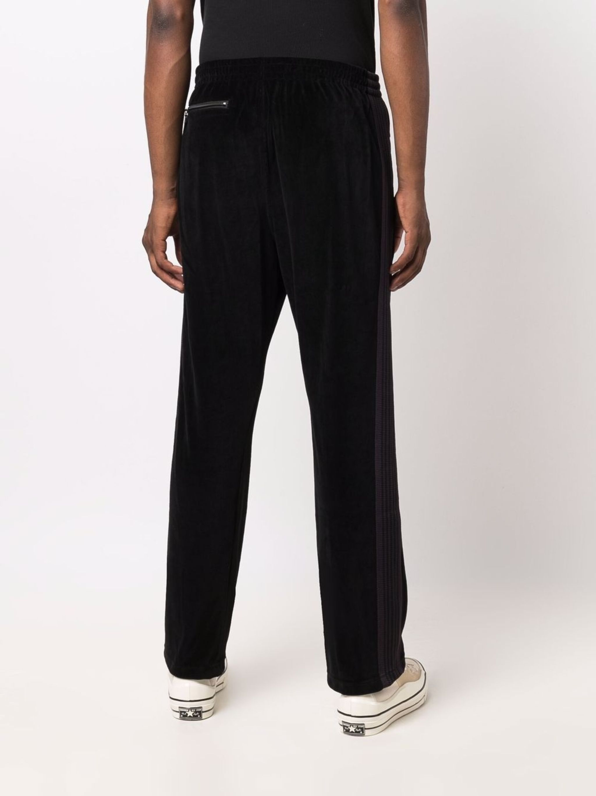 Needles side-stripe velvet track-pants | Eraldo.com US