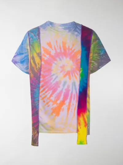 Needles tie-dye print contrast panel T 