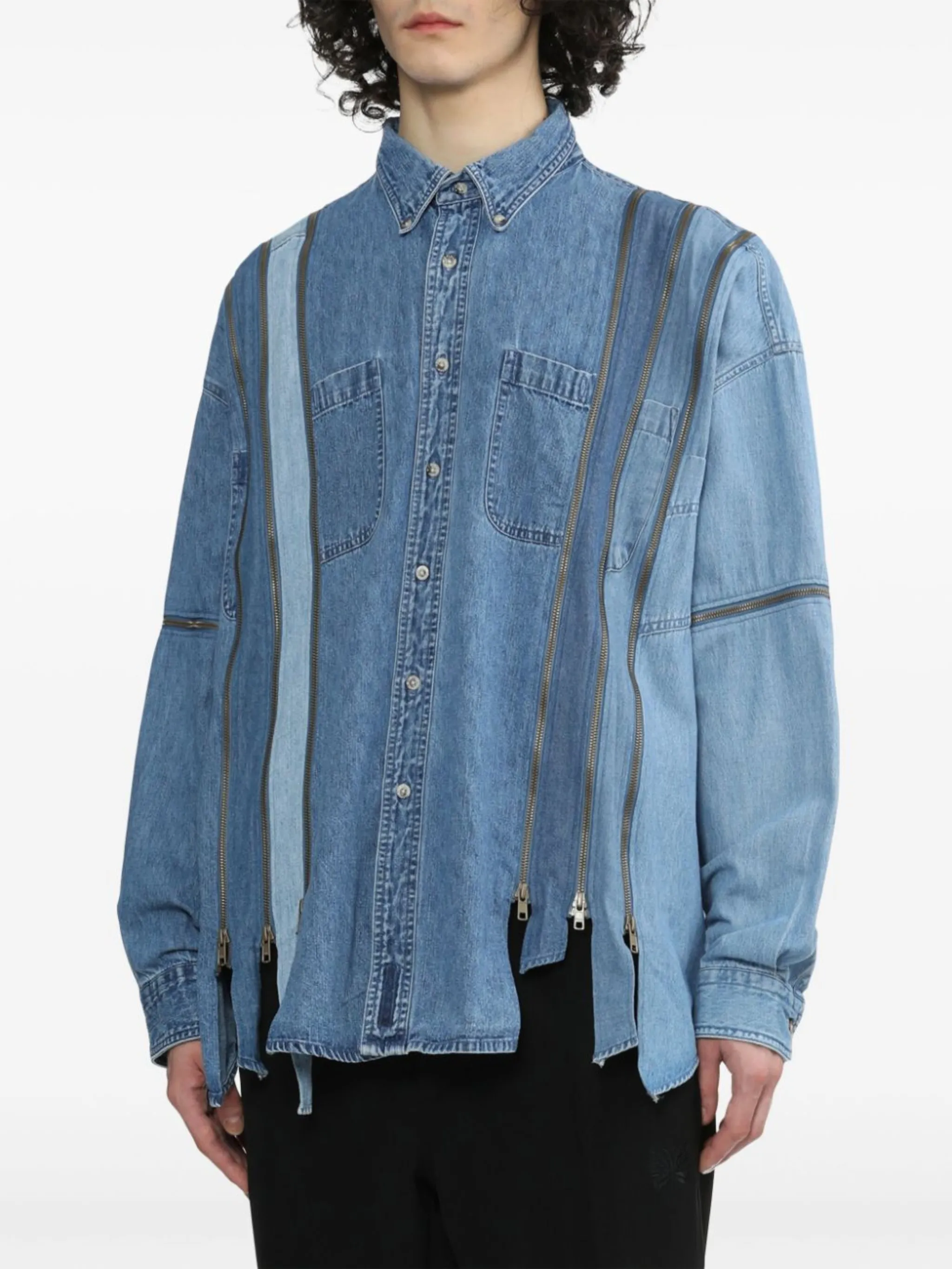 トップス needles denim shirt eh needles denim shirt eh