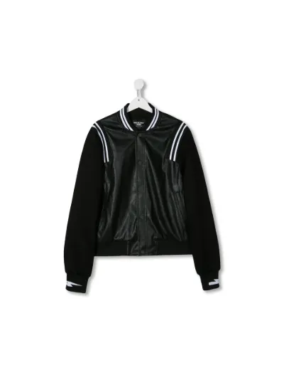 Neil Barrett Kids stripe detail bomber jacket Eraldo UK