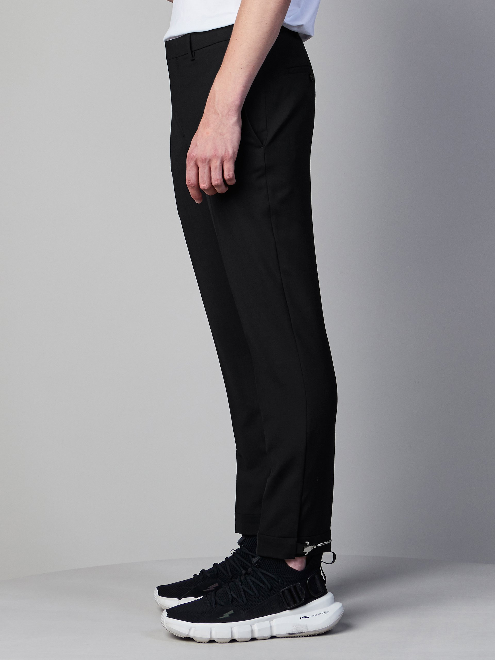 Minimalist ZipHem Trousers Long Length