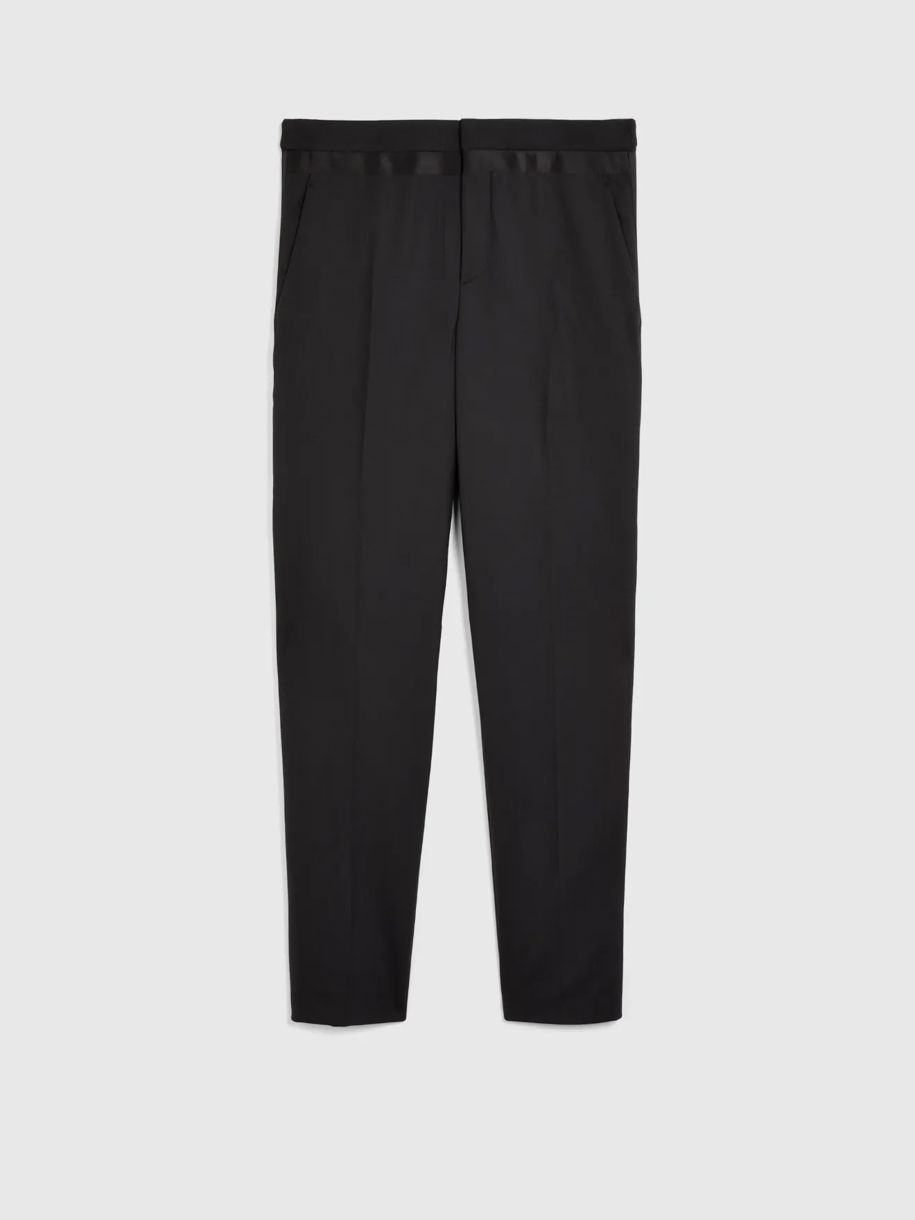tuxedo trousers with satin stripe