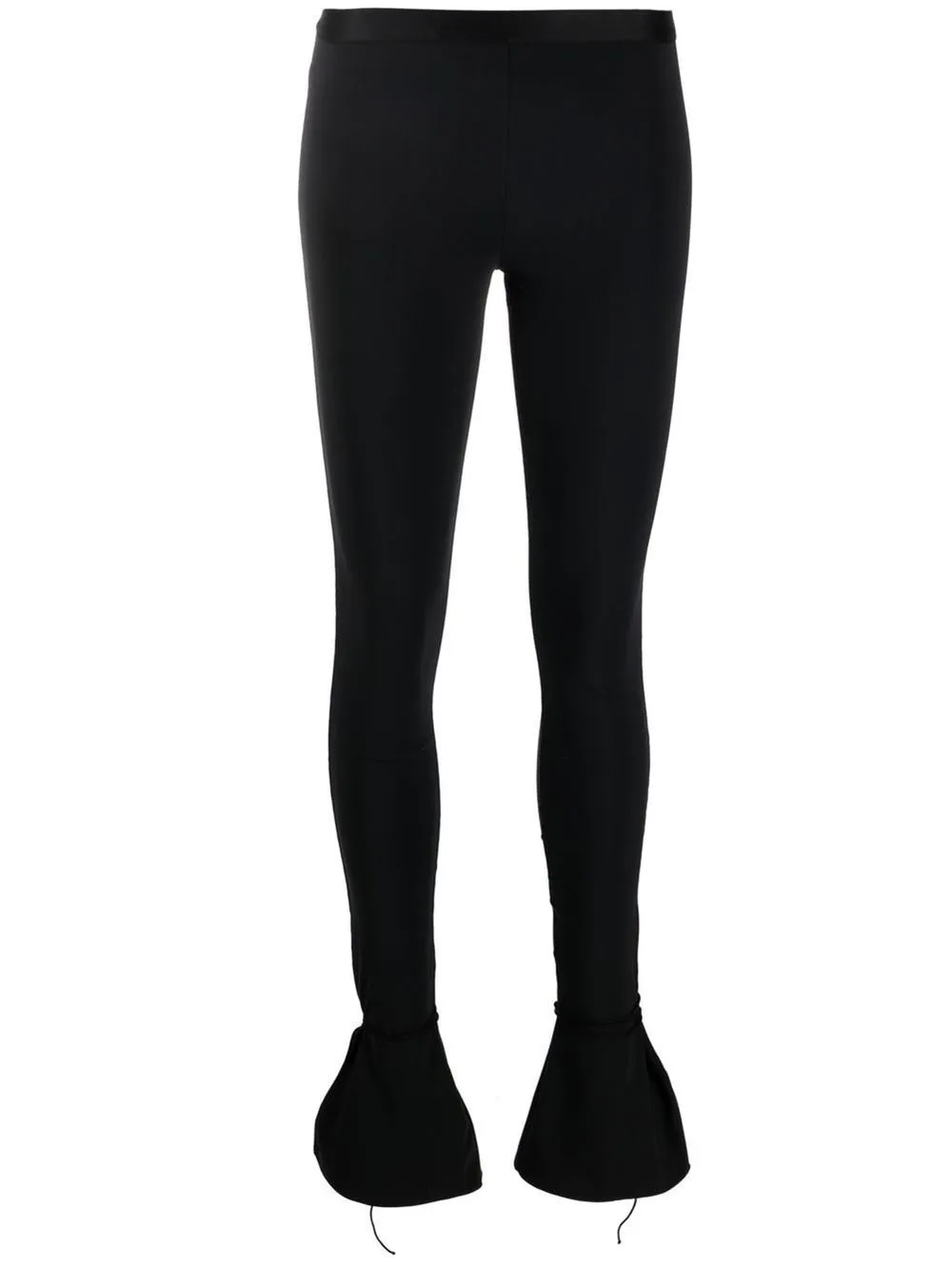 split-hem flared leggings | Nensi 