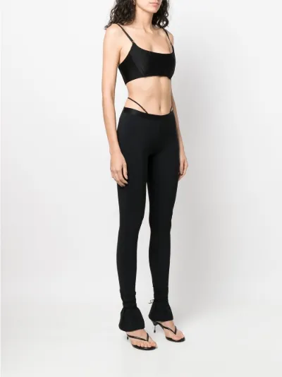 Nensi Dojaka strappy-waist flared 