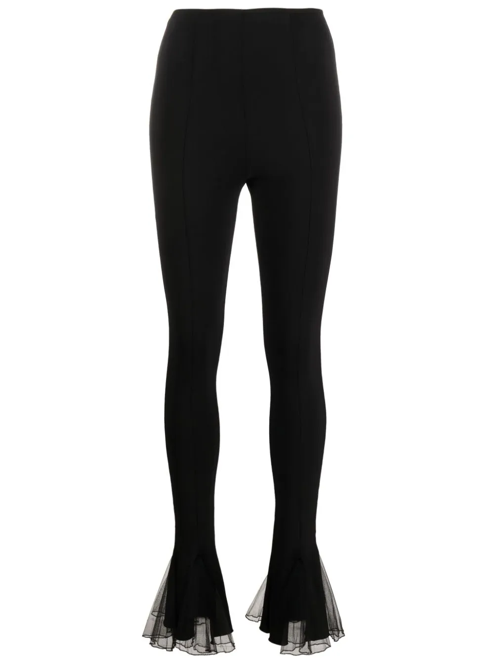 Nensi Dojaka tulle-detail flared trousers | Eraldo.com NL
