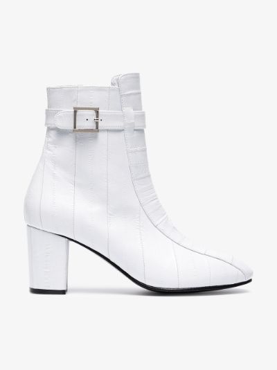 Newbark White Sabrina 75 leather boots 