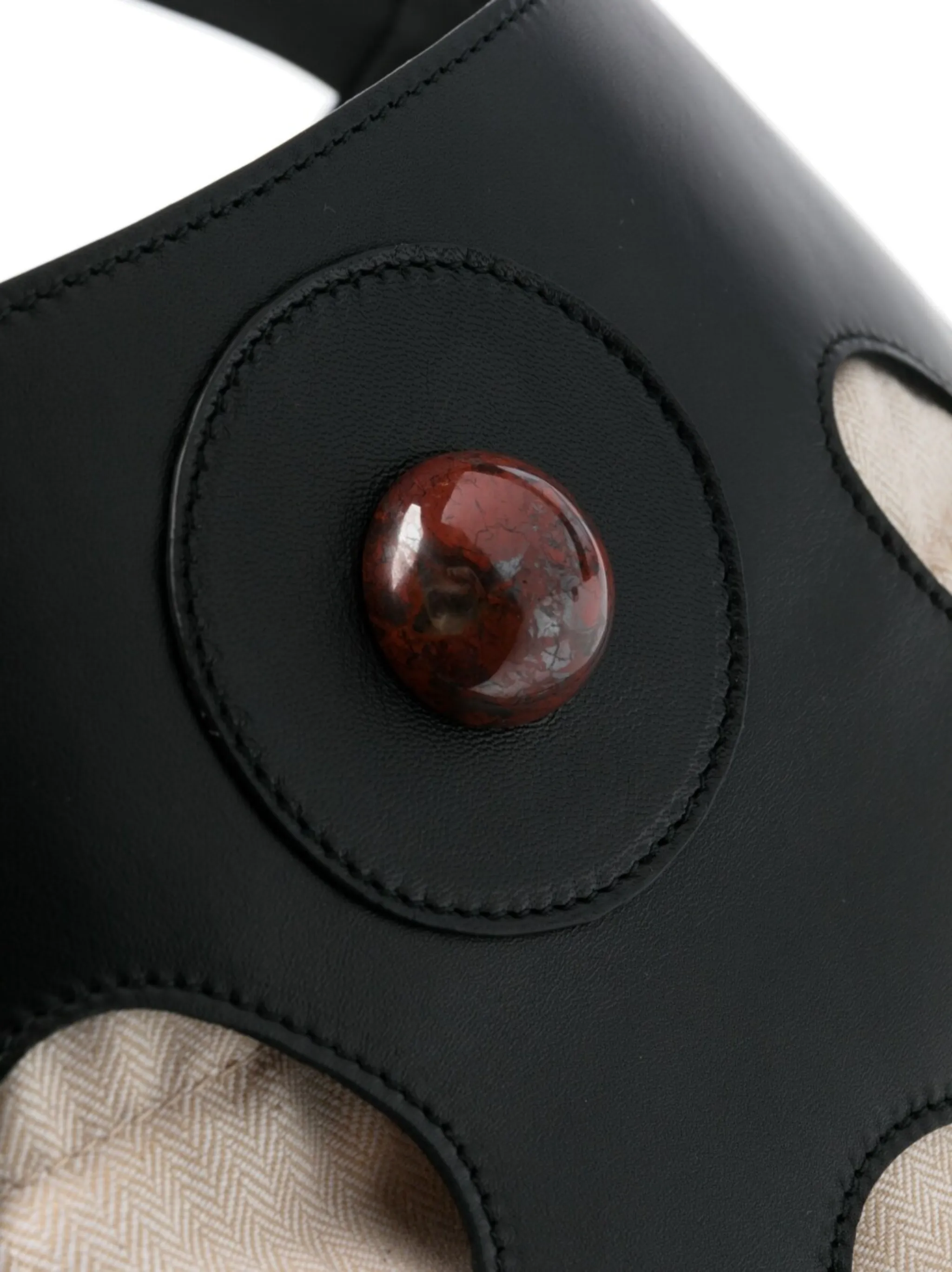 Niccolò Pasqualetti Buchi cut-out leather shoulder bag | Eraldo.com FR 