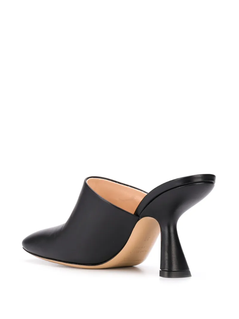 ALBA Mules 90 Black Calf Leather OUTER Leather LINING Leather SOLE Smooth Leather