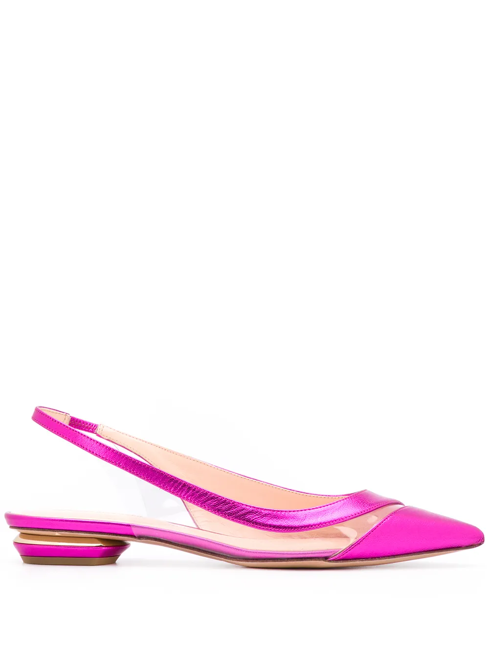 pink slingback flats