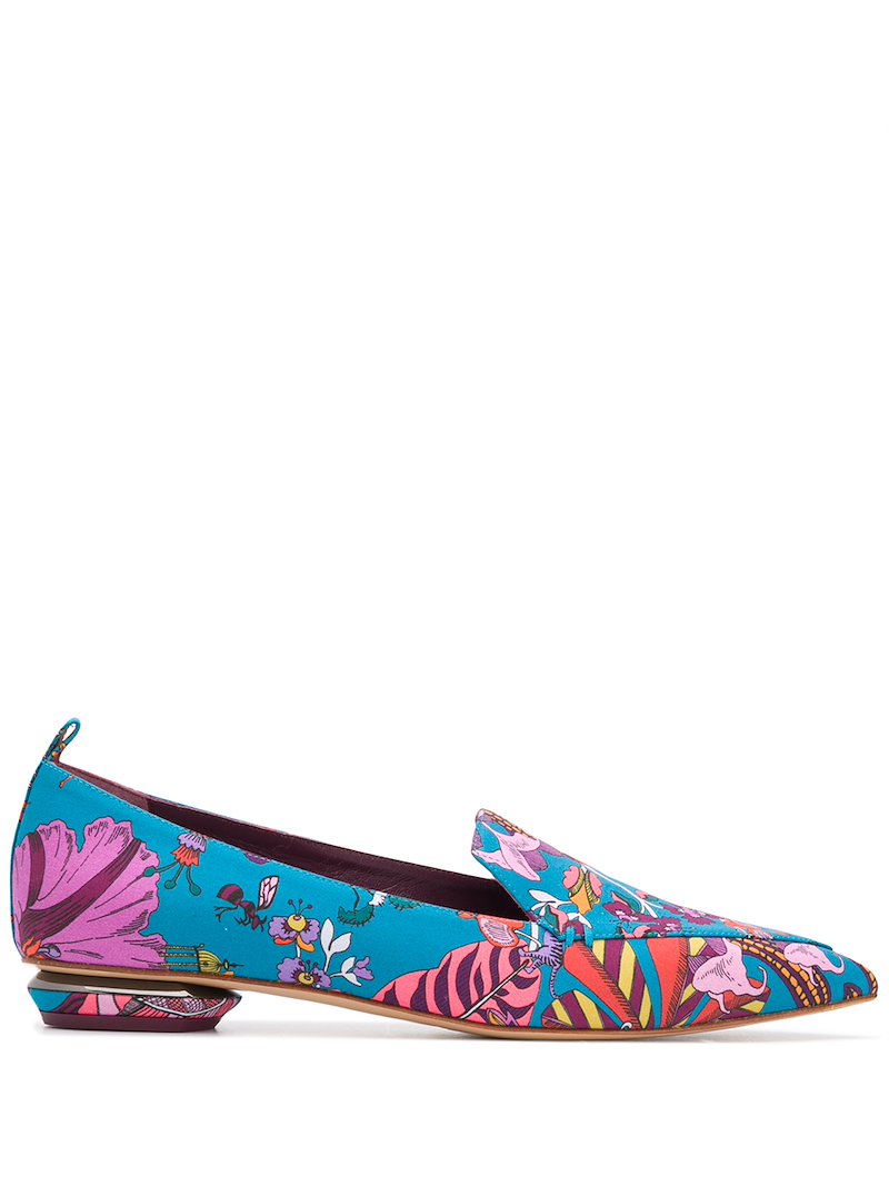 BEYA Fantasy Land-print loafers